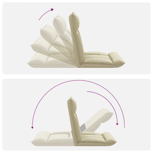 Подово кресло Крем 55 x 61 x 70 см Изкуствена