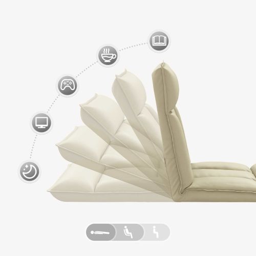 Подово кресло Крем 55 x 61 x 70 см Изкуствена