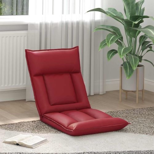 Подово кресло Виненочервен 55 x 61 x 70 см Изкуствена