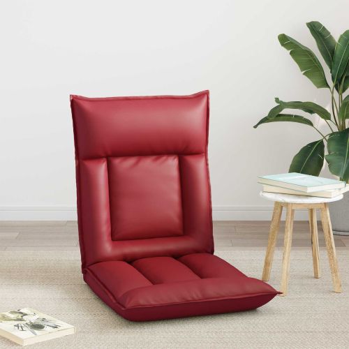 Подово кресло Виненочервен 55 x 61 x 70 см Изкуствена