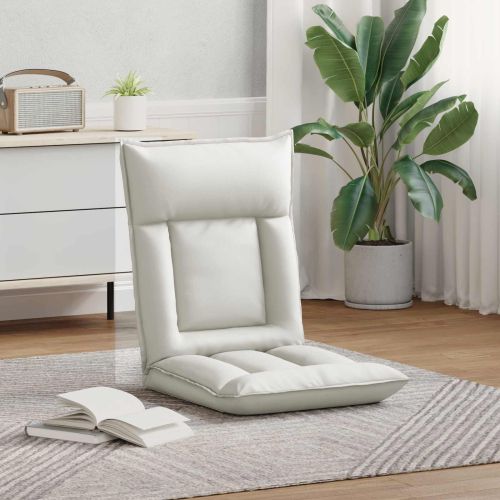 Подово кресло Бял 55 x 61 x 70 см Изкуствена