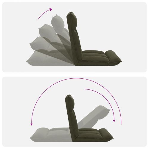 Подово кресло Военнозелено 55 x 61 x 70 см текстил