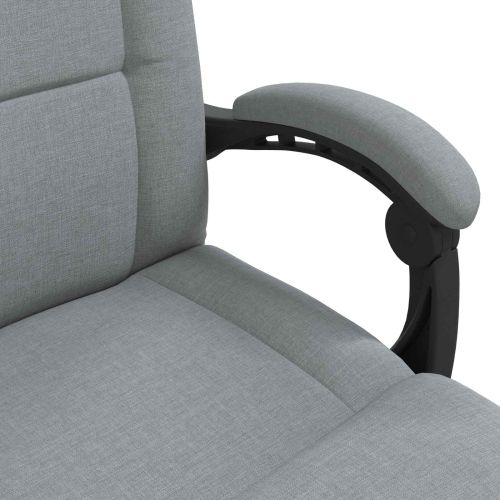 Подово кресло Светлосиво 66 x 66 x 80 см текстил