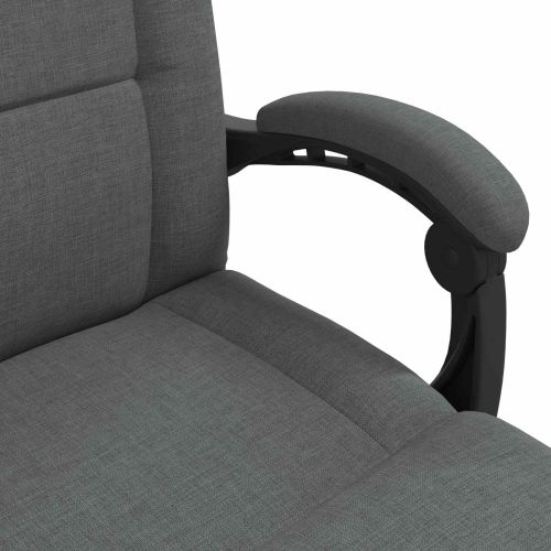 Подово кресло Тъмен сив 66 x 66 x 80 см текстил