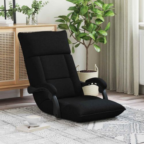 Подово кресло Черен 66 x 66 x 80 см текстил