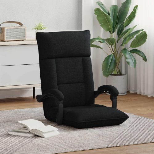 Подово кресло Черен 66 x 66 x 80 см текстил