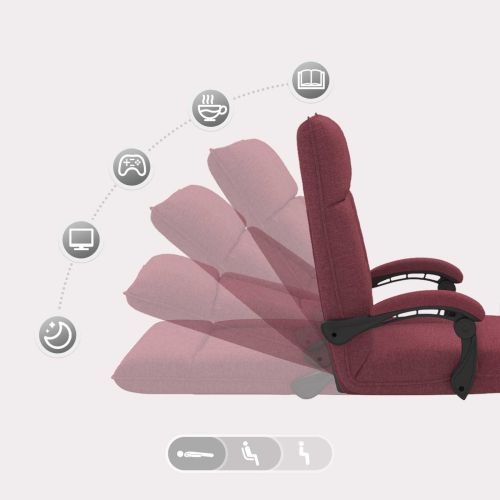 Подово кресло Виненочервен 66 x 66 x 80 см текстил