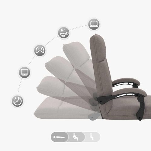 Подово кресло Таупе 66 x 66 x 80 см текстил