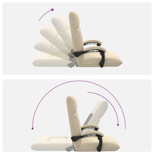 Подово кресло Крем 66 x 66 x 80 см текстил