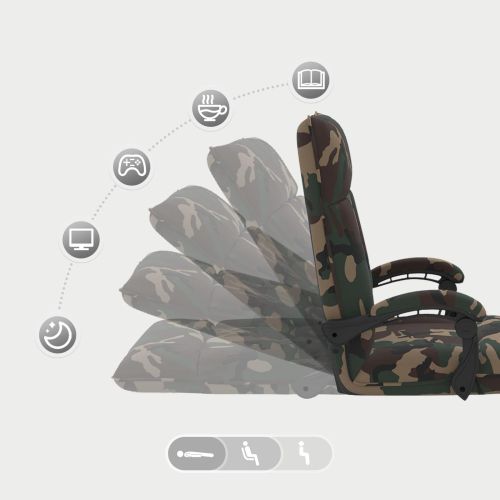 Подово кресло Военнозелено 66 x 66 x 80 см текстил