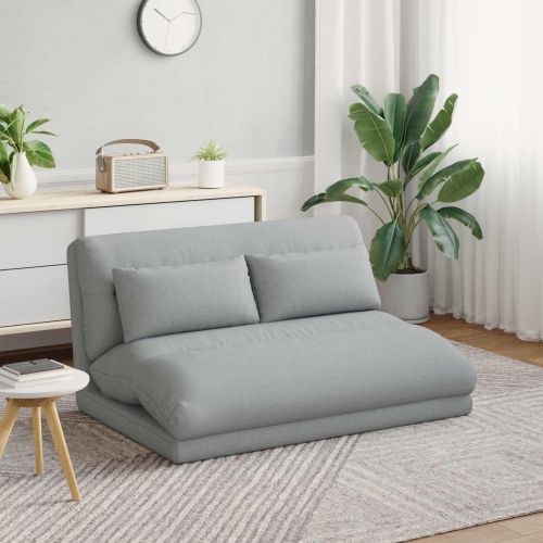 Подово кресло Светлосиво 110 x 82 x 55 см текстил