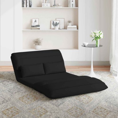 Подово кресло Черен 110 x 82 x 55 см текстил