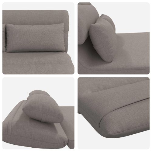 Подово кресло Таупе 110 x 82 x 55 см текстил