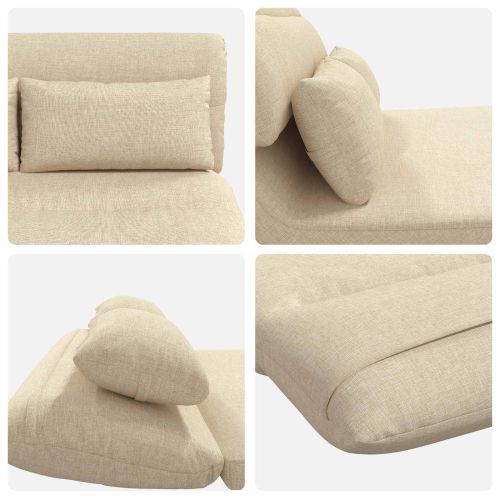 Подово кресло Крем 110 x 82 x 55 см текстил