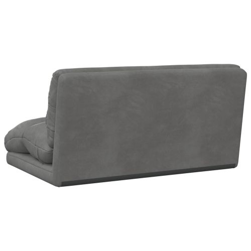 Подово кресло Тъмен сив 110 x 82 x 55 см Кадифе