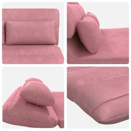 Подово кресло Розово 110 x 82 x 55 см Кадифе