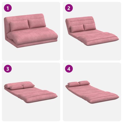 Подово кресло Розово 110 x 82 x 55 см Кадифе