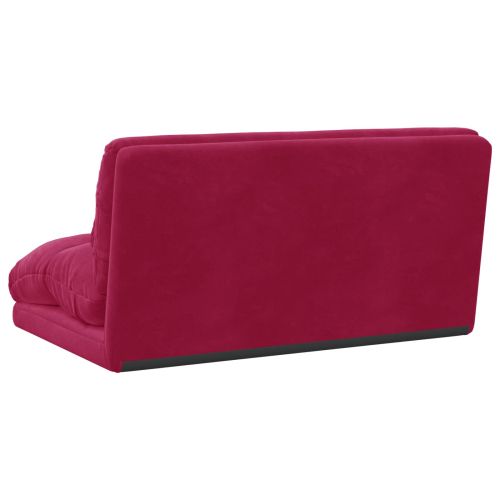 Подово кресло Виненочервен 110 x 82 x 55 см Кадифе