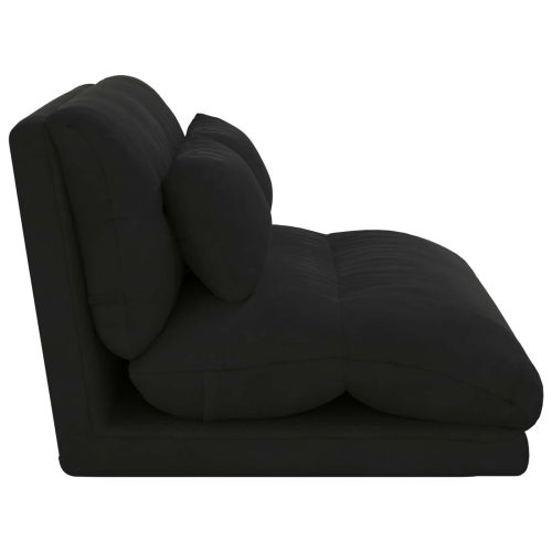 Подово кресло Черен 110 x 82 x 55 см Кадифе