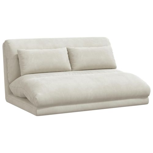 Подово кресло Крем 110 x 82 x 55 см Кадифе