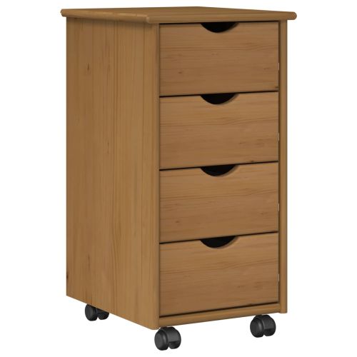 Плъзгащ кабинет Меден кафяв 34 x 39 x 65,5 cm Солиден бор