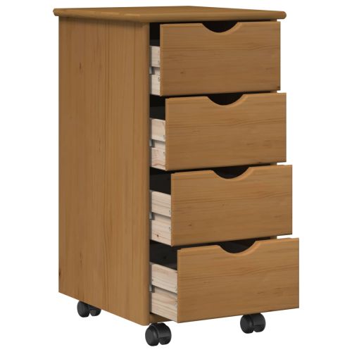 Плъзгащ кабинет Меден кафяв 34 x 39 x 65,5 cm Солиден бор