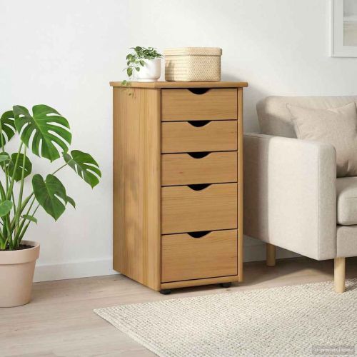 За шкафове Меден кафяв 34 x 39 x 61,5 см Солиден бор