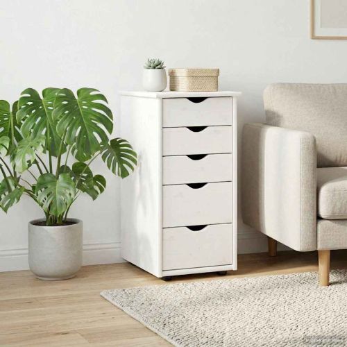 За шкафове Бяло 34 x 39 x 61,5 см Солиден бор