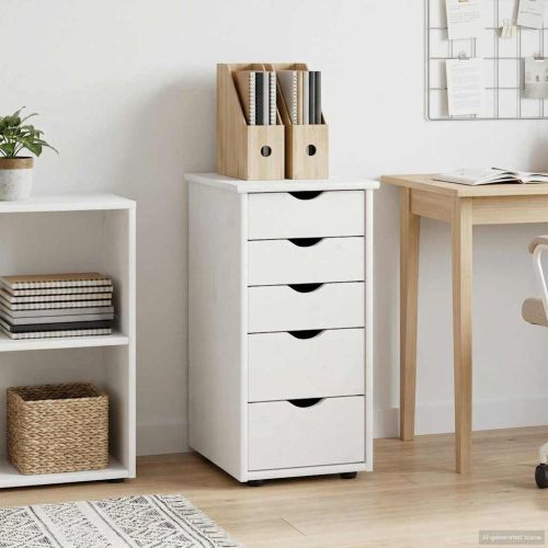 За шкафове Бяло 34 x 39 x 61,5 см Солиден бор