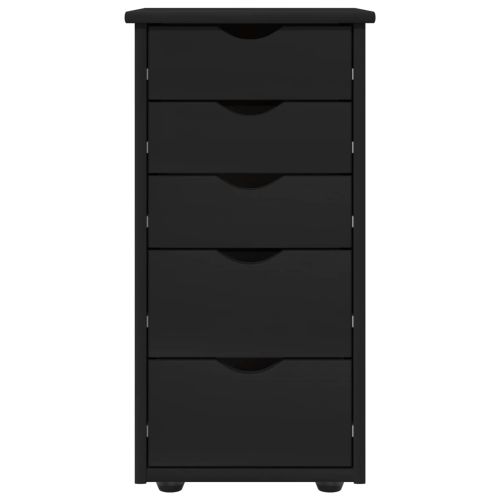 За шкафове Черно 34 x 39 x 61,5 см Солиден бор