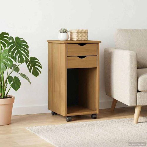 Плъзгащ кабинет Кехлибарен 34 x 39 x 65,5 cm Масивна боровина