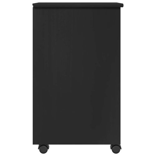 Плъзгащ кабинет Черен 34 x 39 x 65,5 cm Масивна боровина