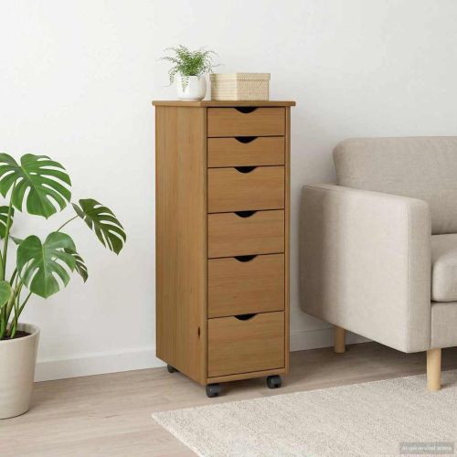 Плъзгащ кабинет Меден кафяв 34 x 39 x 93,5 см Солиден бор