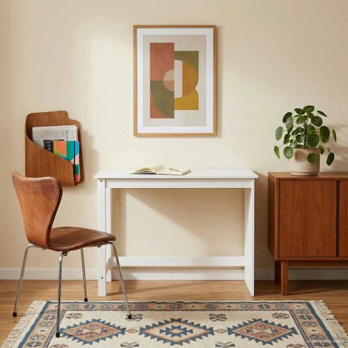 Бюро Бяло 112 x 50 x 75 см Солиден бор