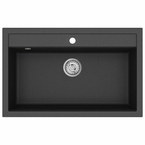 Мивка Черно 795 x 505 мм Гранит