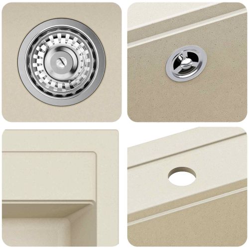 Мивка Бежово 470 x 440 мм Гранит