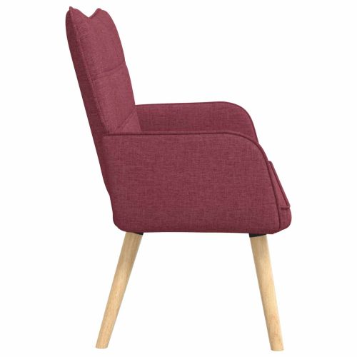 Диван с два места виненочервен 115 x 61 x 87 см текстил