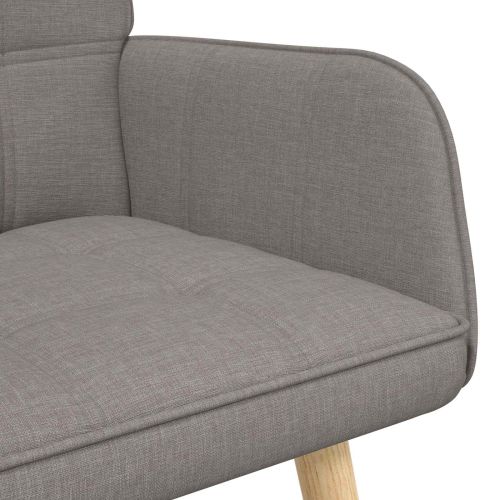 Диван с два места Таупе 115 x 61 x 87 см текстил