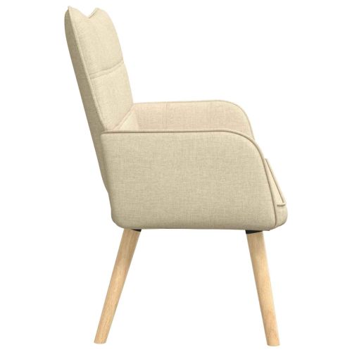 Диван с два места Крем 115 x 61 x 87 см текстил