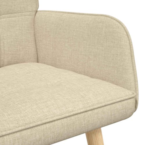 Диван с два места Крем 115 x 61 x 87 см текстил