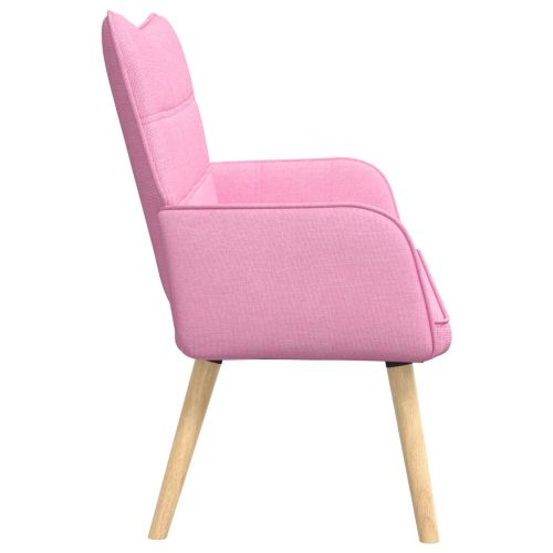 Диван с два места Розово 115 x 61 x 87 см текстил