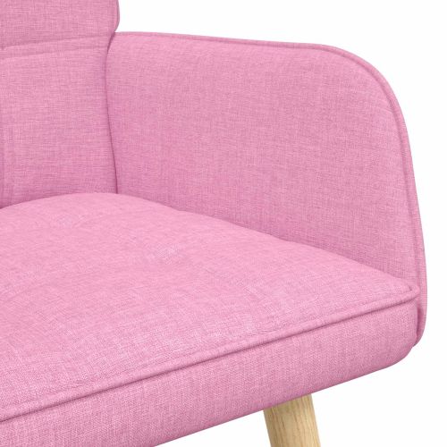 Диван с два места Розово 115 x 61 x 87 см текстил