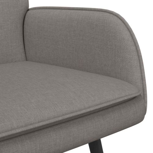 Двуместна софа Таупе 115 x 61 x 87 см текстил