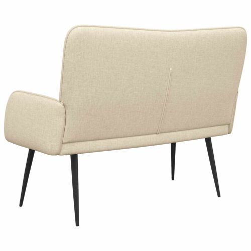 Двуместна софа Крем 115 x 61 x 87 см текстил