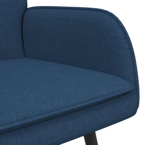 Двуместна софа Синьо 115 x 61 x 87 см текстил