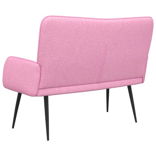 Двуместна софа Розово 115 x 61 x 87 см текстил