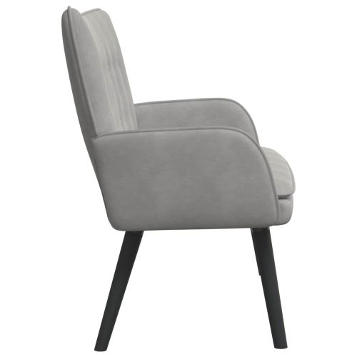 Диван с два места Светлосиво 115 x 61 x 87 см Кадифе