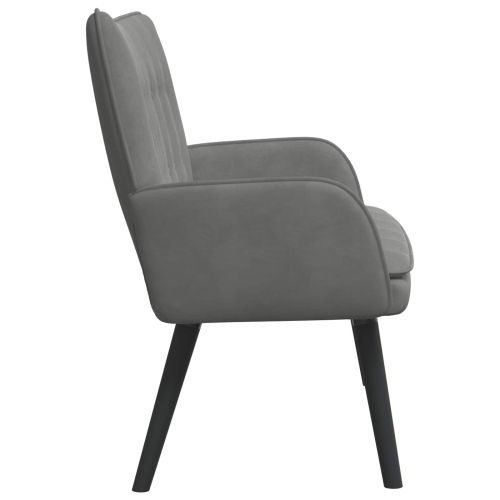 Диван с два места Тъмен сив 115 x 61 x 87 см Кадифе