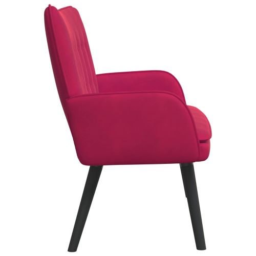 Диван с два места виненочервен 115 x 61 x 87 см Кадифе