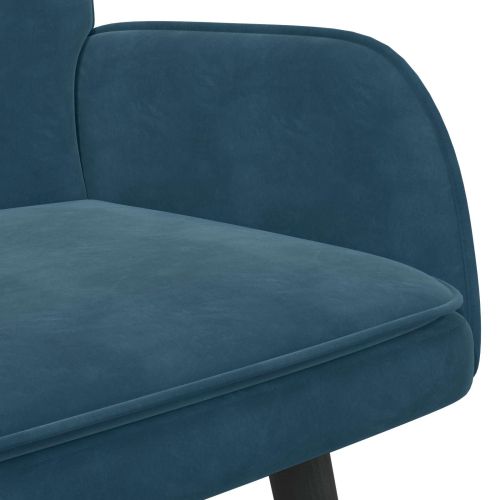 Диван с два места Синьо 115 x 61 x 87 см Кадифе